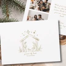 Moderne Weihnachtsgeburt Frieden religiöses Foto