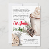 Moderne Weihnachtsgedicht-Party Einladung (Vorderseite)