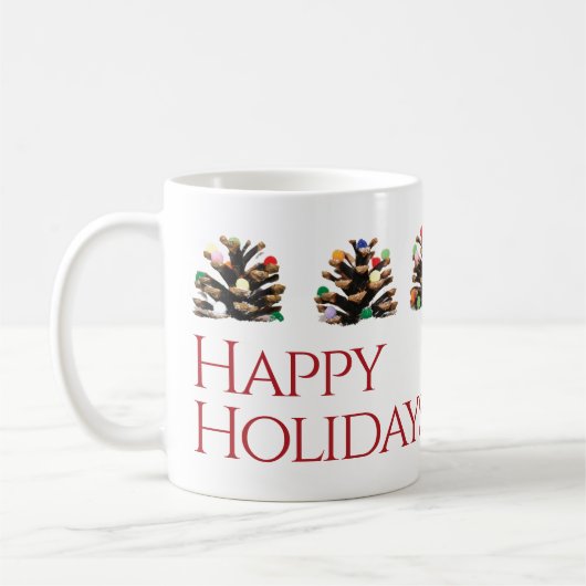 Moderne Weihnachtsgeschenk-Tasse Kaffeetasse (Links)