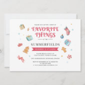 Moderne Weihnachtsgeschenkbörse Einladung (Vorderseite)