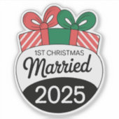 Moderne Weihnachtsgeschenke | 1. Weihnachten Verhe Aufkleber (Vorderseite)