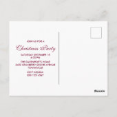 Moderne Weihnachtsgeschenke & Bäume - Party Postkarte (Rückseite)