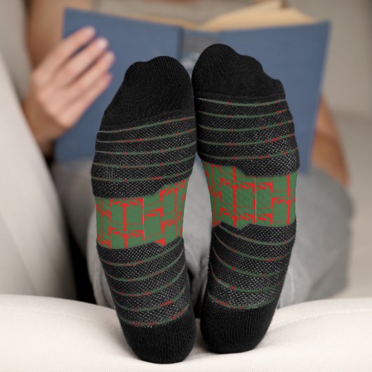 Moderne Weihnachtsgeschenke Design Holiday Socks Socken (Unterseite)