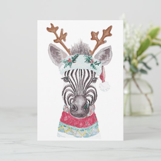 Moderne Weihnachtsgeschenkidee Einladung (Stehend Vorderseite)