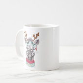 Moderne Weihnachtsgeschenkidee Kaffeetasse (Vorderseite Links)