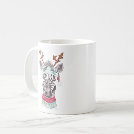 Moderne Weihnachtsgeschenkidee Kaffeetasse (Vorderseite Links)