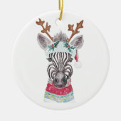 Moderne Weihnachtsgeschenkidee Keramik Ornament (Vorne)