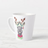 Moderne Weihnachtsgeschenkidee Latte Tasse (Linke Ecke)