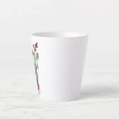 Moderne Weihnachtsgeschenkidee Latte Tasse (Vorderseite)