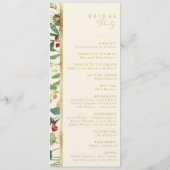 Moderne Weihnachtsgrün | Cream Wedding Program Programm (Rückseite)