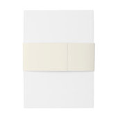 Moderne Weihnachtsgrün | Creme Einladungsbanderole (Rückseitenbeispiel)