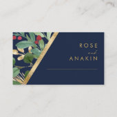 Moderne Weihnachtsgrün | Hochzeit von Schiffen Platzkarte (Rückseite)