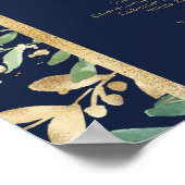 Moderne Weihnachtsgrün | Menü "Drinks" der Marine Poster (Ecke)