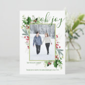 Moderne Weihnachtsgrün Religiöse Begrüßung Feiertagskarte (Stehend Vorderseite)