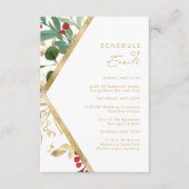 Moderne Weihnachtsgrün | Veranstaltungskalender Begleitkarte (Vorderseite)