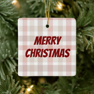 Moderne Weihnachtsgruß-Text Weihnachtsbaumschmuc Keramikornament