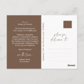 Moderne Weihnachtsgrüße, Foto der Familie Postkarte (Rückseite)