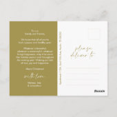 Moderne Weihnachtsgrüße, Foto der Familie Postkarte (Rückseite)