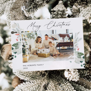 Moderne Weihnachtsgrüße Fotokarte   Weihnachtskart Einladung