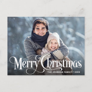 Moderne Weihnachtsgrüße PHOTO Grußpost Postkarte