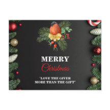 Moderne Weihnachtsgrußkarte