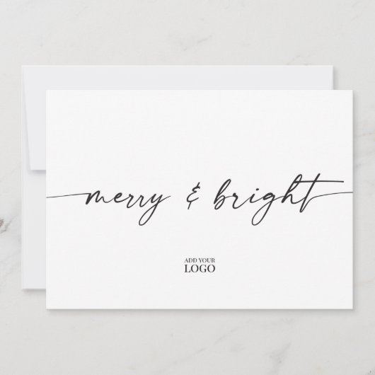 Moderne Weihnachtskarte Dankeskarte (Vorderseite)