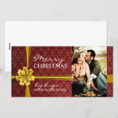 Moderne Weihnachtskarte Feiertagskarte (Vorne/Hinten)