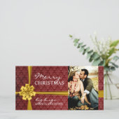 Moderne Weihnachtskarte Feiertagskarte (Stehend Vorderseite)