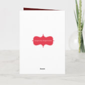 Moderne Weihnachtskarte Feiertagskarte (Rückseite)