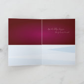 Moderne Weihnachtskarte Feiertagskarte (Innenseite)