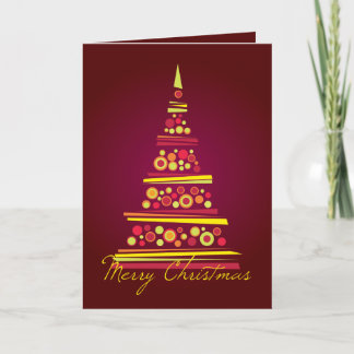 Moderne Weihnachtskarte Feiertagskarte