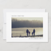 Moderne Weihnachtskarte Feiertagskarte (Vorderseite)