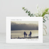 Moderne Weihnachtskarte Feiertagskarte (Stehend Vorderseite)