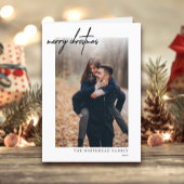 Moderne Weihnachtskarte Feiertagskarte