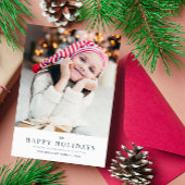 moderne Weihnachtskarte Feiertagskarte