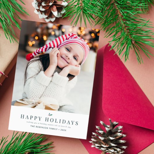 moderne Weihnachtskarte Feiertagskarte