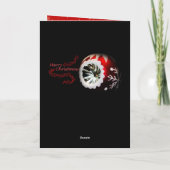 Moderne Weihnachtskarte Feiertagskarte (Rückseite)