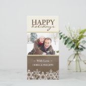 Moderne Weihnachtskarte Feiertagskarte (Stehend Vorderseite)