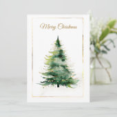 Moderne Weihnachtskarte Feiertagskarte (Stehend Vorderseite)