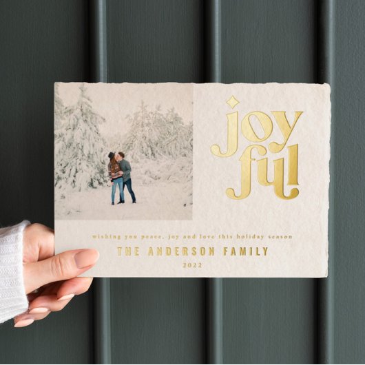 Moderne Weihnachtskarte Folien Feiertagskarte