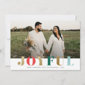 Moderne Weihnachtskarte für das Foto (Vorderseite)