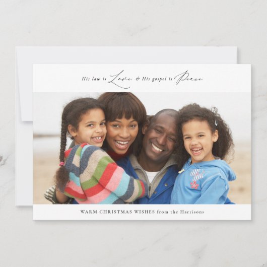 Moderne Weihnachtskarte für religiöse Liebe und Fr Einladung (Vorderseite)