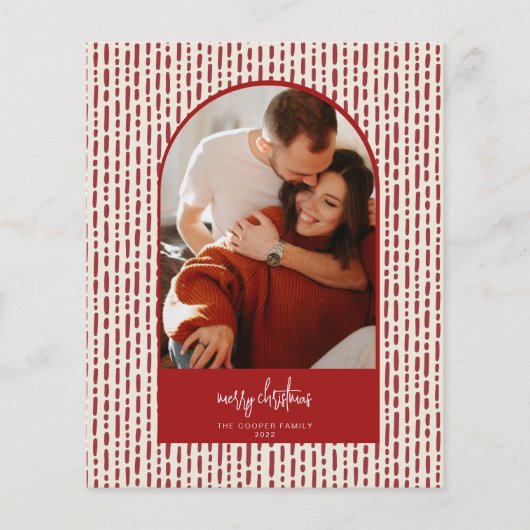 Moderne Weihnachtskarte im Arch-Stil Flyer (Vorne)