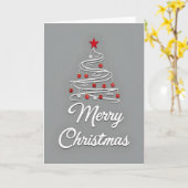 Moderne Weihnachtskarte Karte (Gelbe Blume)