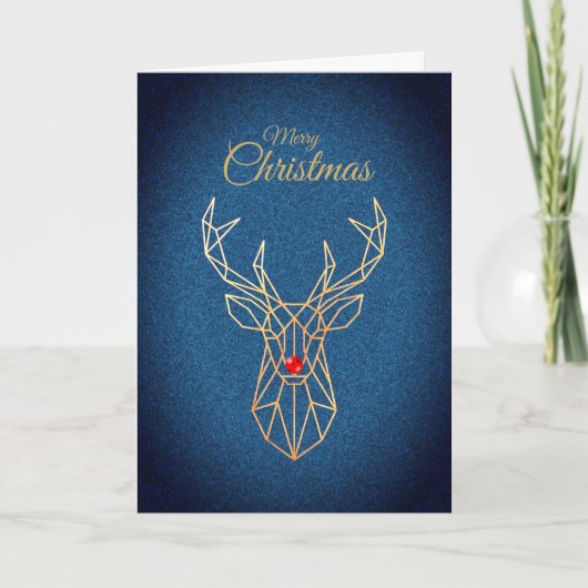 Moderne Weihnachtskarte Karte (Vorderseite)