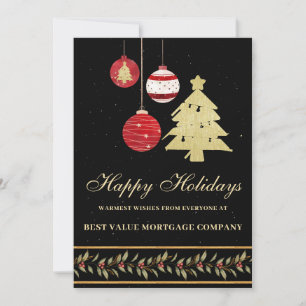 Moderne Weihnachtskarte mit dem QR-Holiday-Logo Feiertagskarte