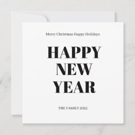 Moderne Weihnachtskarte mit fetter benutzerdefinie Feiertagskarte