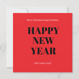 Moderne Weihnachtskarte mit fetter benutzerdefinie Feiertagskarte