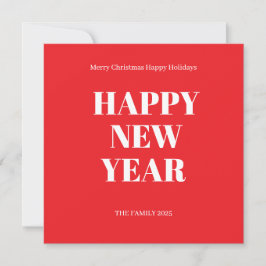 Moderne Weihnachtskarte mit fetter benutzerdefinie Feiertagskarte