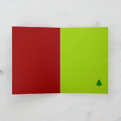 Moderne Weihnachtskarte mit Star Feiertagskarte (Innenseite)